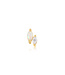 Ania Haie Piercing Kyoto opal and sparkle marquise barbell single gold