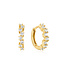 Ania Haie Oorring Sparkle cluster huggie hoop gold