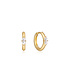 Ania Haie Oorring Sparkle emblem huggie hoop gold