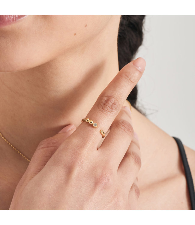Ania Haie Ring Orb sparkle gold