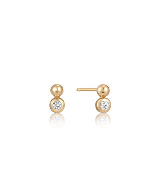 Ania Haie Oorring Orb sparkle stud gold