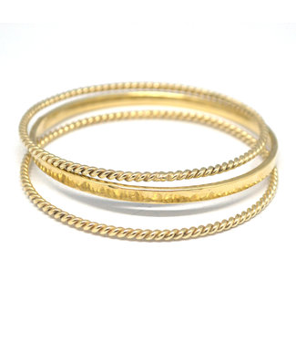 Christine Bekaert Armband Trio Bangle Flat