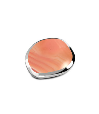 MelanO KO Shaped Disk Red line agate