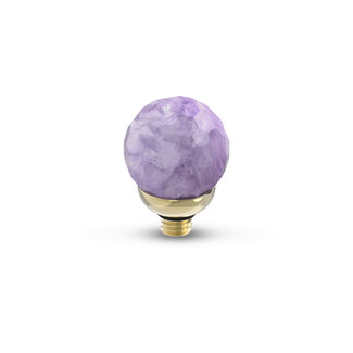 MelanO TW Gem Facet Ball Amethyst