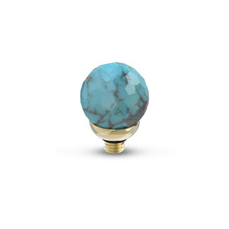 MelanO TW Gem Facet Ball Turquoise