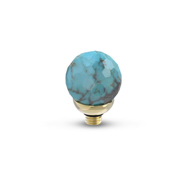 MelanO TW Gem Facet Ball Turquoise