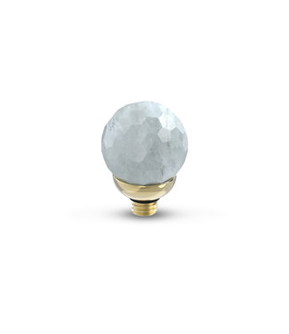 MelanO TW Gem Facet Ball White Jade