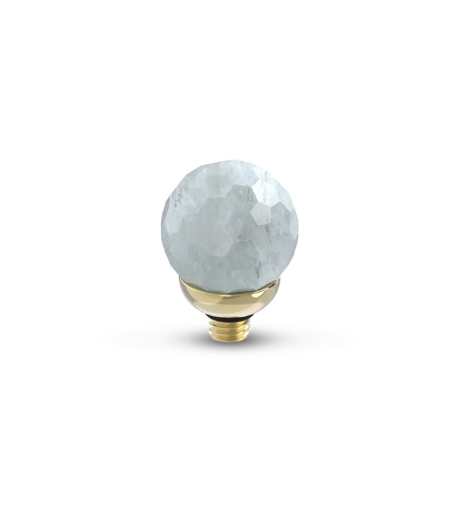 MelanO TW Gem Facet Ball White Jade