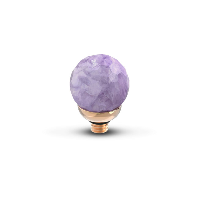 MelanO TW Gem Facet Ball Amethyst