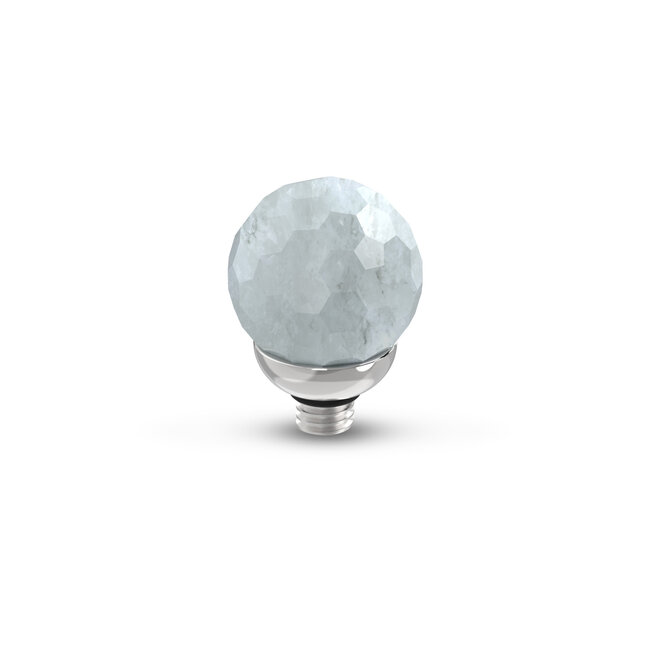 MelanO TW Gem Facet Ball White Jade