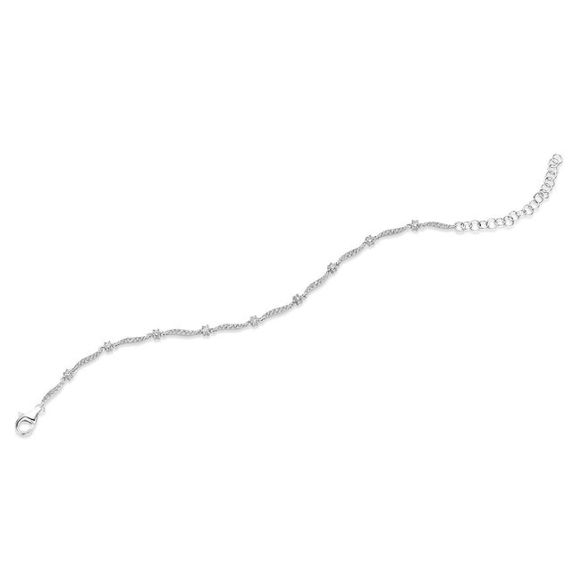 Silver Rose Armband Frederique