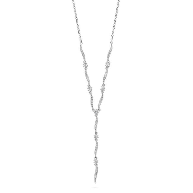 Silver Rose Halsketting Faye