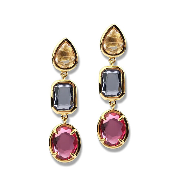 Silver Rose Oorring Louise