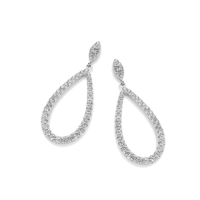 Silver Rose Oorring Elisabeth