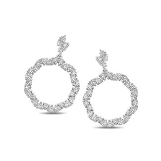 Silver Rose Oorring Lauren