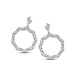 Silver Rose Oorring Lauren