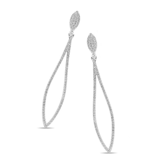 Silver Rose Oorring Julie