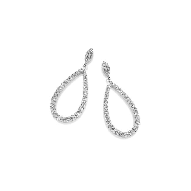 Silver Rose Oorring Milou