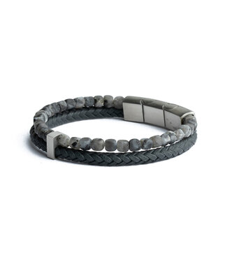 Gemini Armband Double Grey M-L