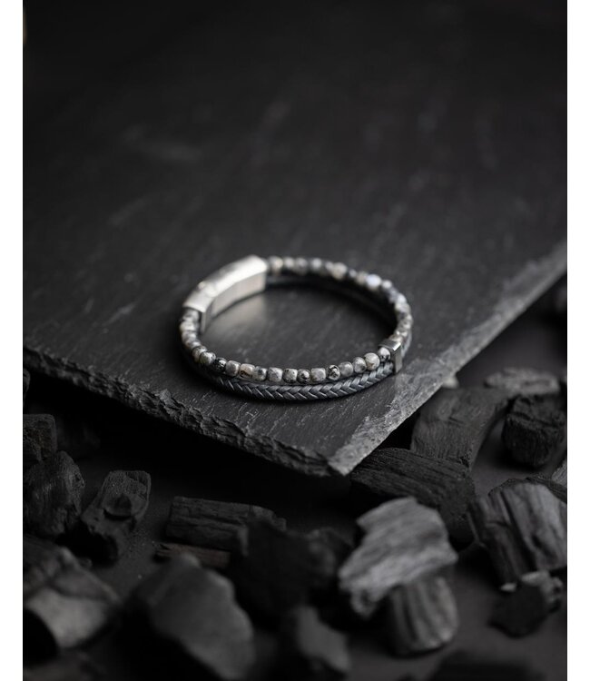 Gemini Armband Double Grey M-L