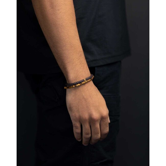 Gemini Armband Double Brown M-L