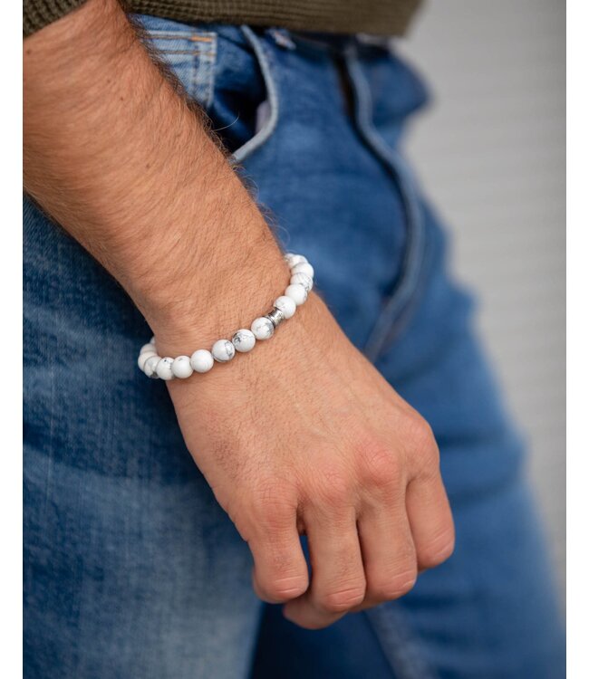 Gemini Armband Alpha Mat White M