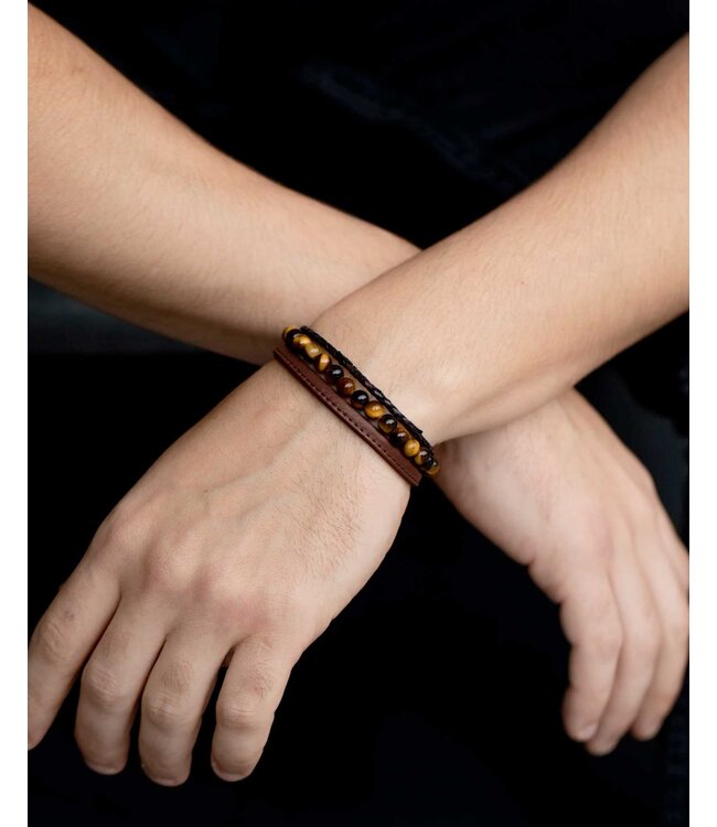 Gemini Armband  Olympus Triple Brown M - L