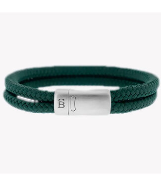 Steel & Barnett Rope Bracelet Lake Dark Green M