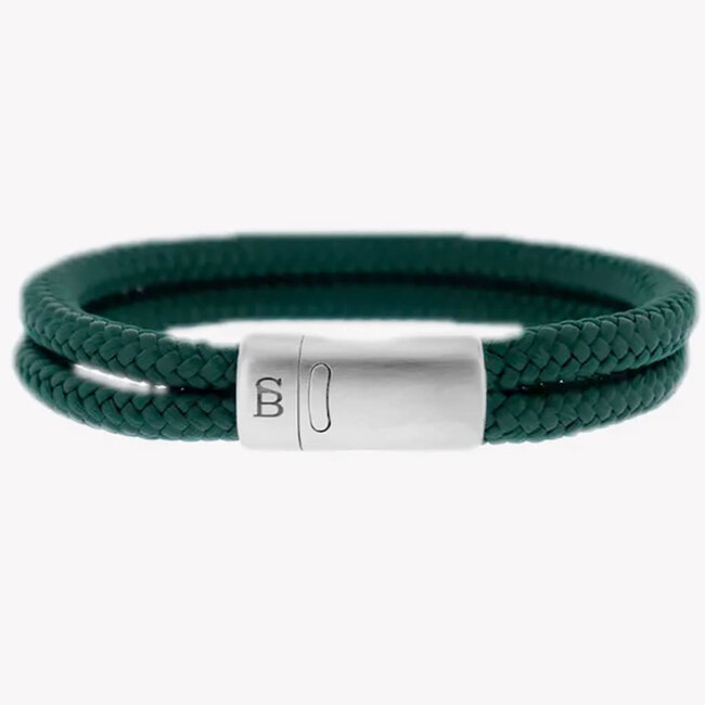 Steel & Barnett Rope Bracelet Lake Dark Green M