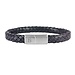 Steel & Barnett Leather Bracelet Riley Black M