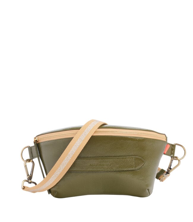 Marie Martens Handtas Neufmille Patent Khaki Babazou