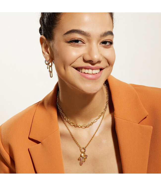 Ania Haie Oorring Turn on the Charm hoop gold-silver