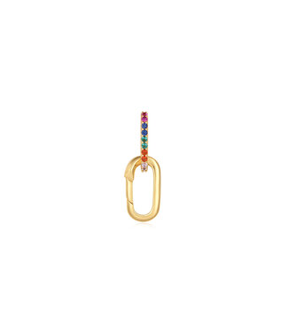 Ania Haie Charm connector Gold rainbow