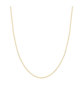 Ania Haie Halsketting Charm Gold mini link chain