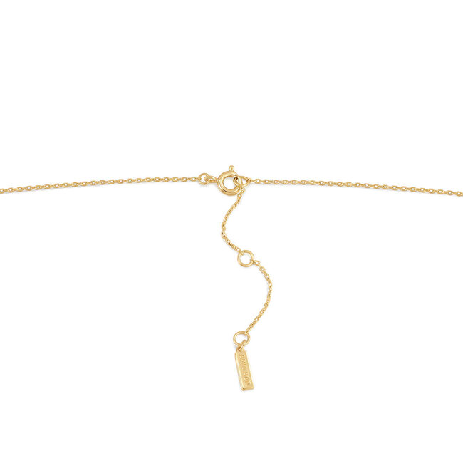 Ania Haie Halsketting Charm Gold mini link chain