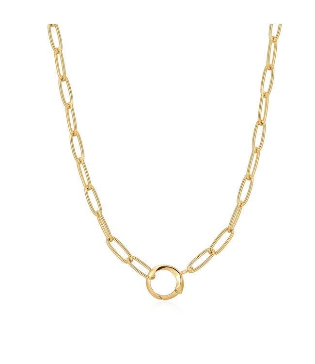 Ania Haie Halsketting Charm gold link chain connector