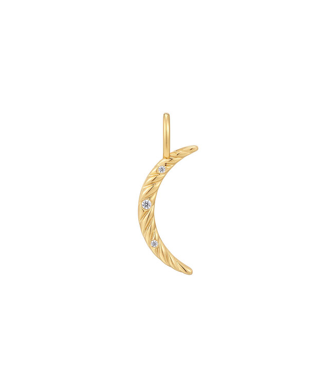 Ania Haie Charm necklace and bracelet gold moon