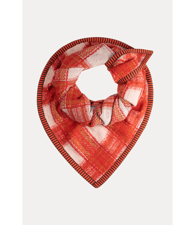 POM Amsterdam Pom - Sjaal Checks Scarlet Red