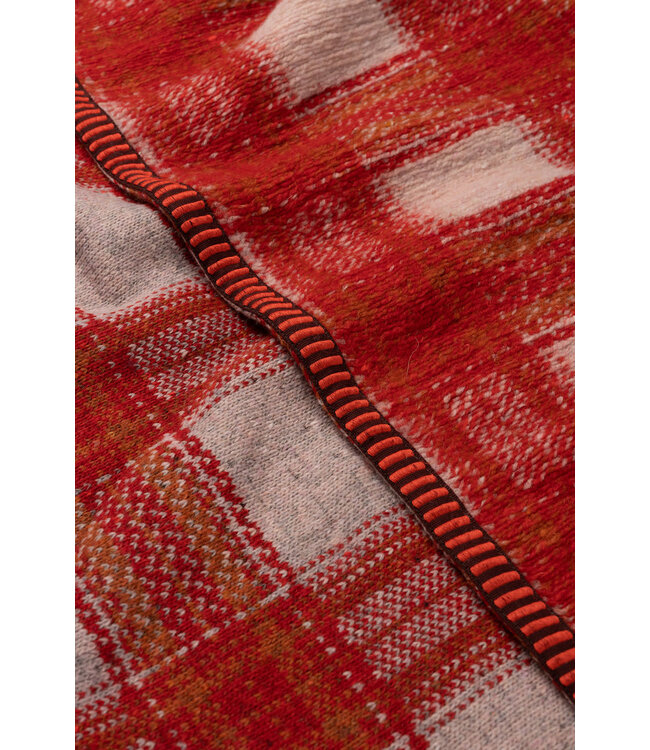 POM Amsterdam Pom - Sjaal Checks Scarlet Red
