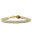 Ibu Jewels Ibu Jewels - Armband Jill Gold Gunmetal