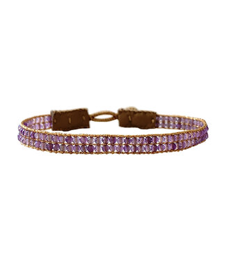 Ibu Jewels Ibu Jewels - Armband Cap Lise Amethyst