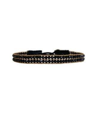 Ibu Jewels Armband Cap Lise Onyx