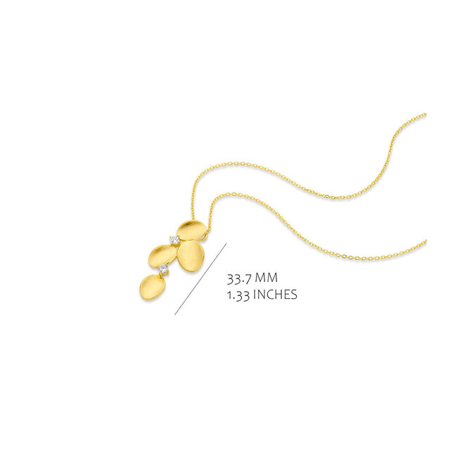 Silver Rose Halsketting Fenna Goud