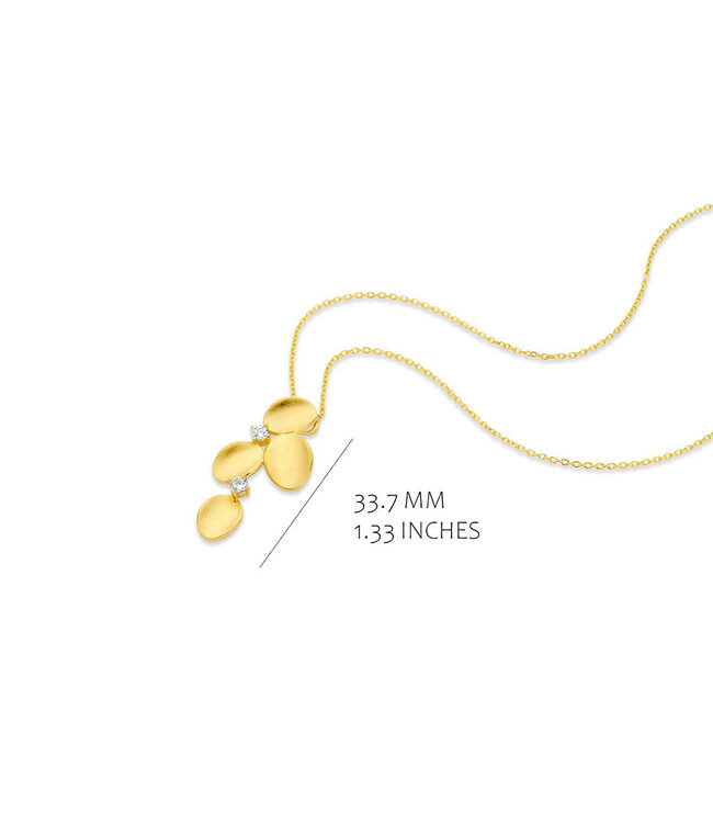 Silver Rose Halsketting Fenna Goud