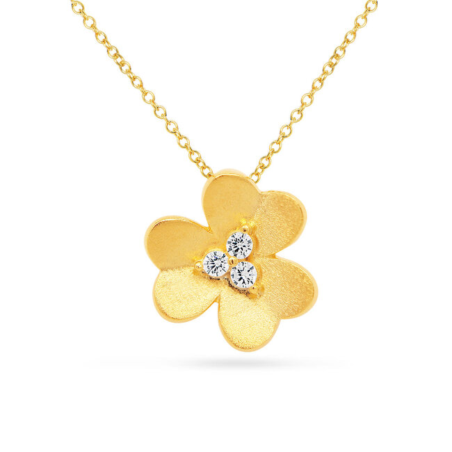 Silver Rose Halsketting Ivy Goud