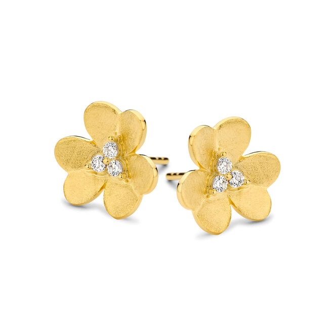 Silver Rose Oorring Norah Goud