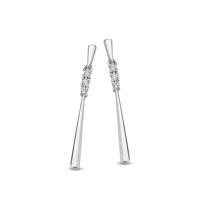 Silver Rose Oorring Penny