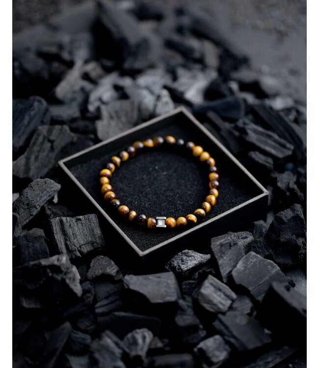 Gemini Armband Six Tiger Eye M