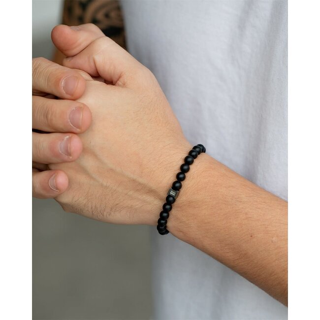Gemini Gemini - Armband Six Black Mat M