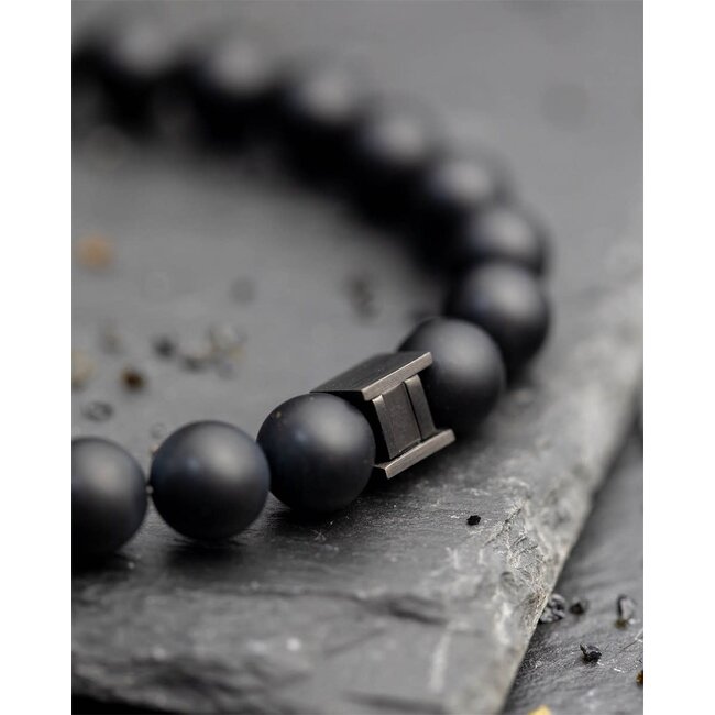 Gemini Gemini - Armband Six Black Mat M